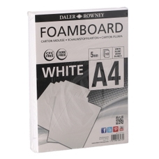 Daler-Rowney Foam Boards 5mm - A4 - White - Pack of 10